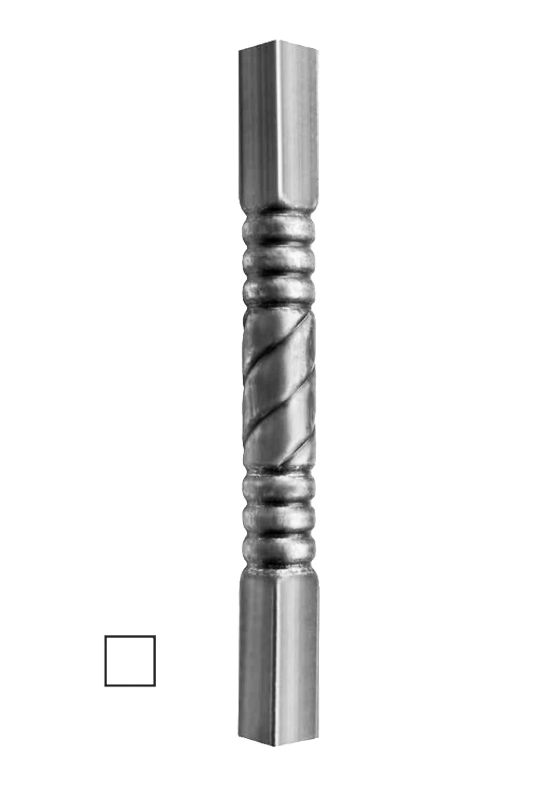 Tyč 1200 mm se čtvercovou základnou 60 x 60 mm