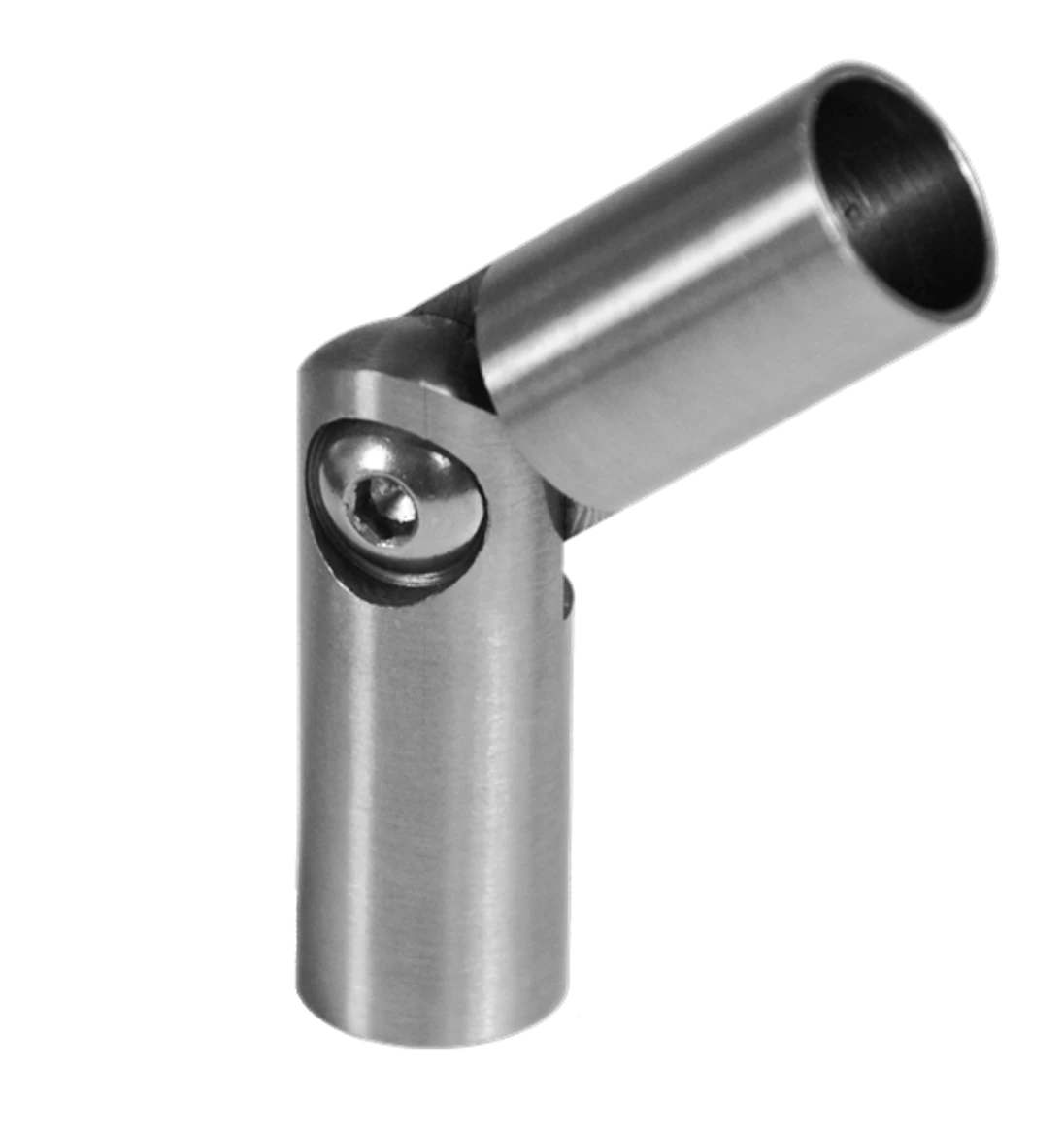 Spoj s kĺbom ø 12 mm (0-100°), brúsená nerez AISI 316