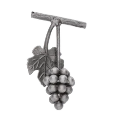 Hrozno s listom 170 x 100 mm, 3D