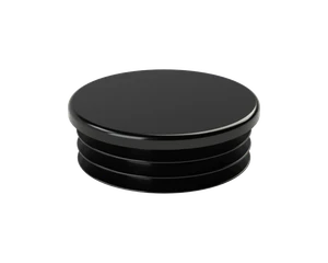Vnitřní krytka kulatá ø 60 mm, plastová, černá - slide 1