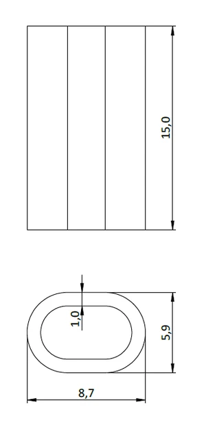Lisovacia spojka na spájanie sietí ø 2 mm, AISI 316 - slide 1