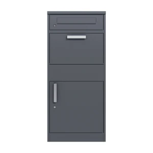 Kombinovaný box na balíky s poštovní schránkou. Antracit RAL7016 - slide 0