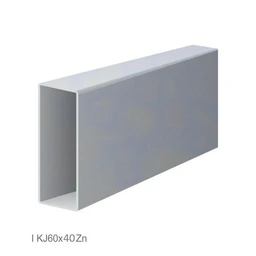 Poškodený profil 60 x 40 x 2 x 6000 mm, pozink, hladký
