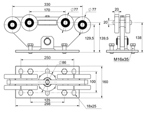MEDIO-9 samonos do 550 kg, profil 98 x 98 x 6000 mm, Zn - slide 2