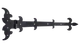 Kovanie ozdobné, 225 x 522 x 3 mm, ľavé, RAL 9005 matná