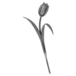Tulipán kovaný 410 x 165 mm