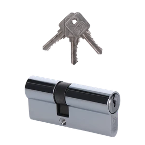 Cylindrická vložka EURO 30/40 mm, niklová, 3 kľúče - slide 0