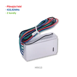 R5113 prijímač externý 2-kanalový, plávajúci kód, 433 MHz - slide 1