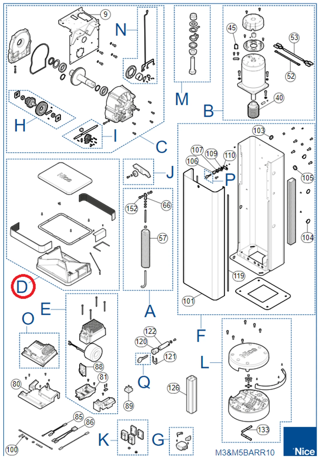 SPAMG095A00 kit majáku pre M5BAR