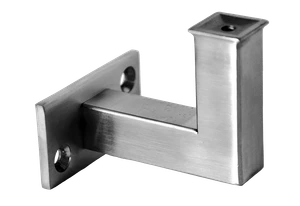 Držiak madla na stenu, brúsená nerez AISI 304 - slide 0