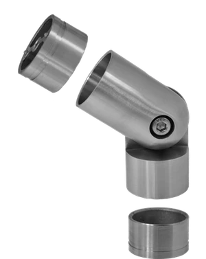 Spojovací oblúk s kĺbom s medzikusmi, ø 42 mm, AISI 304 - slide 0