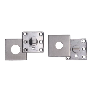 Štvorcová rozeta s uzamykacou páčkou, brúsená nerez AISI 304 - slide 0