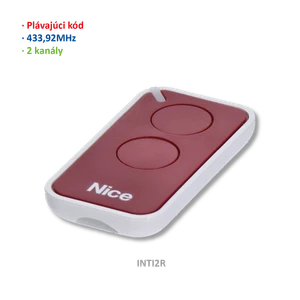 Vysielač ERA 2-kanálový, 433 MHz, plávajúci kód, červený - slide 0