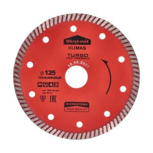 Turbo diamantový kotouč lisovaný za tepla 125 × 2,3 × 22 mm - slide 1