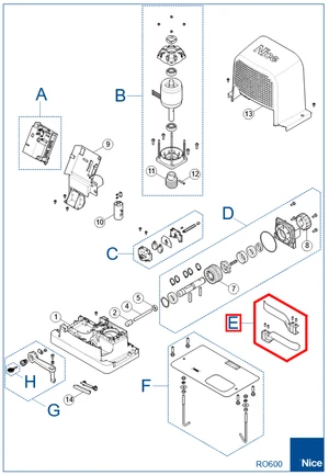 SPGAP10600 Mechanické dorazy pre NICE, pravý+ľavý - slide 1
