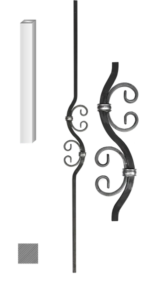 Tyč 12 x 12 mm, 90 x 1000 mm - slide 0