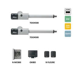 TOO4500KLT sada pre dvojkrídlovú bránu do 4,5 m/krídlo