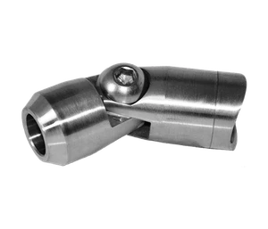 Držiak tyče ø 12 mm s kĺbom na trubku ø 42,4 mm, AISI 304 - slide 0