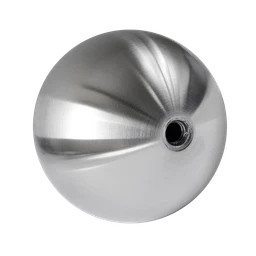 Guľa dutá so závitom M8 / ø 70 mm, brúsená nerez AISI 304