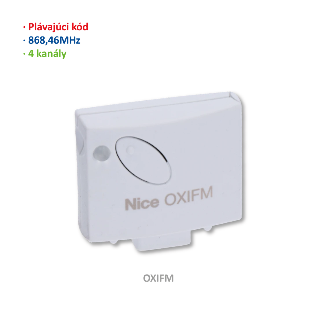 Přijímač zásuvný, 4 kanálový, paměť na 1024 vysílačů