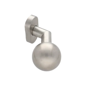 Guľa s oválnou rozetou, otočná, Lavá, brúsená nerez AISI 304 - slide 0