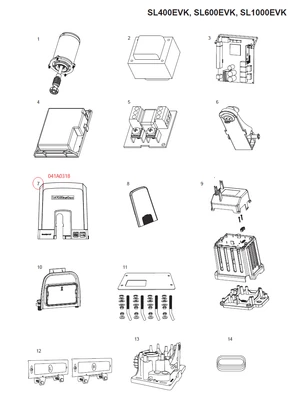041A0318 kryt motora, čierny, so skrutkami - slide 0