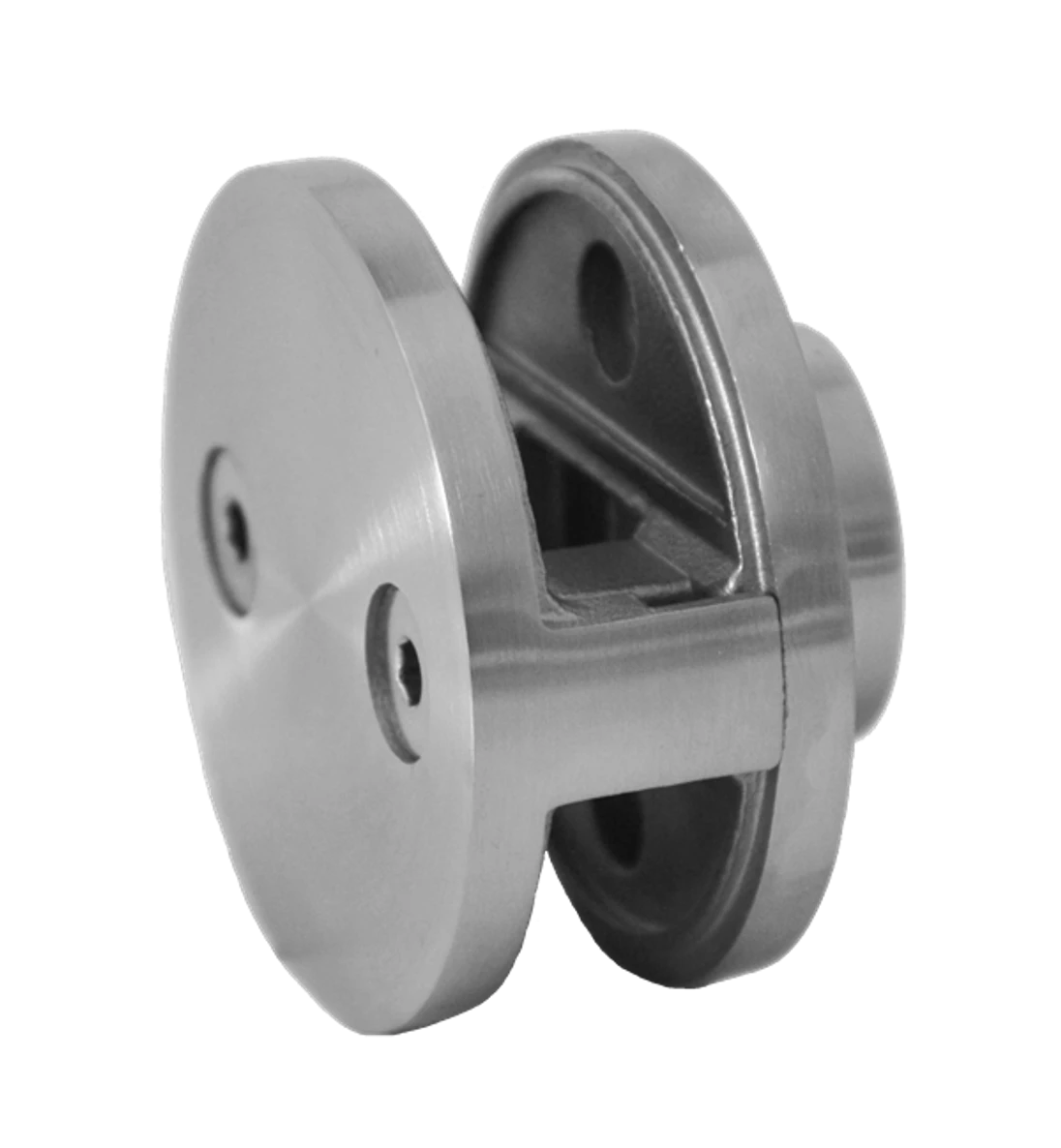 Svorka skla středová ø 60 mm, sklo 8–12 mm, AISI 304