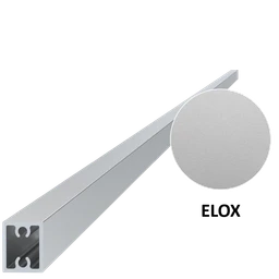 Al profil 20 x 16 x 6000 mm, eloxovaná vrstvou 15 um