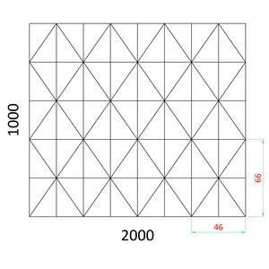 Plech pozinkován 2000x1000x1,2mm - JEHLANY, 3D efekt - slide 1