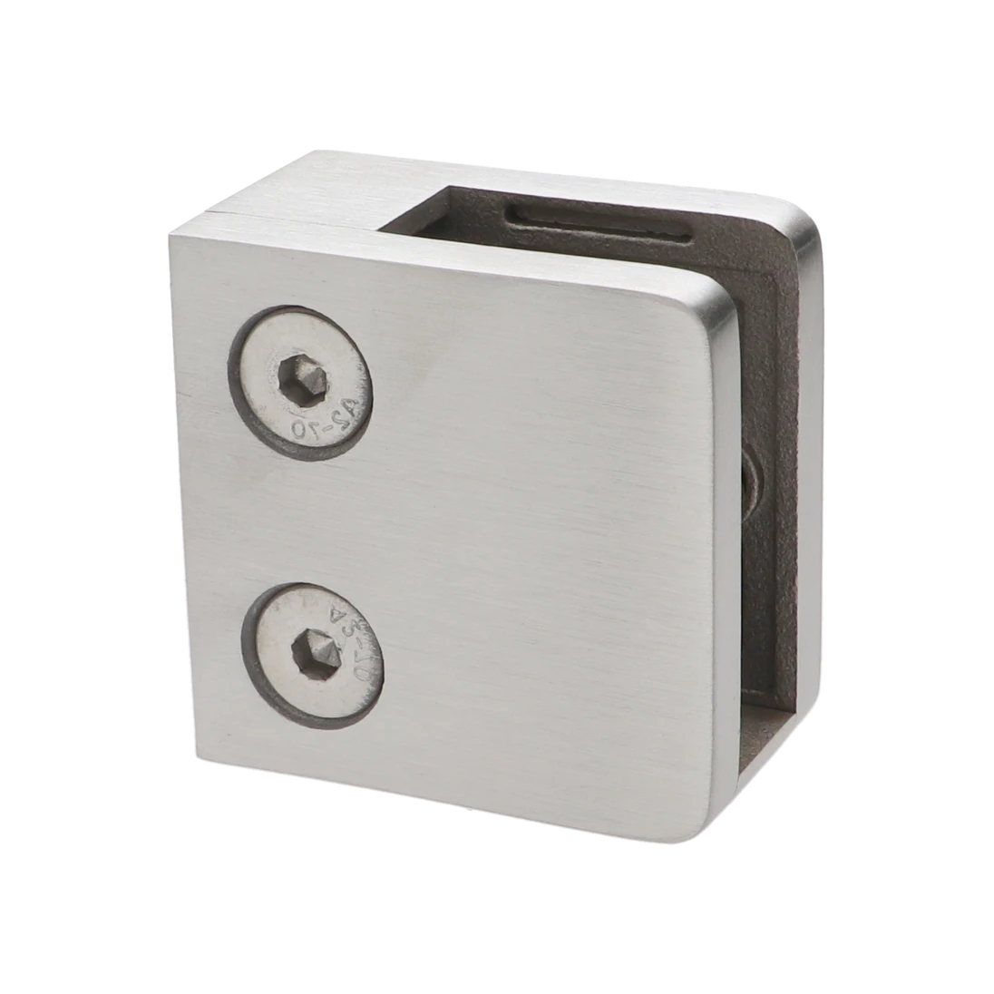 Svorka plochá, pro sklo 6–12,76 mm, broušená AISI 304