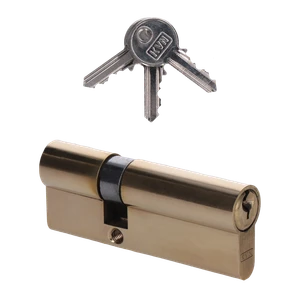 Cylindrická vložka EURO 30/50 mm, mosadzná, 3 kľúče - slide 0