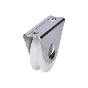 Vodiaca kladka ø 78 mm s nylonovým kolieskom, AISI 304 - slide 0