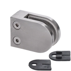 DOPREDAJ! Svorka skla plochá, brúsená nerez AISI 316 - slide 1