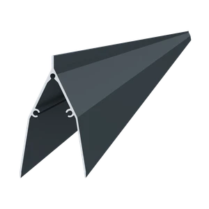 Al profil 86 x 46 x 2000 mm, lak so štruktúrou RAL 7016 - slide 0