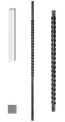 Stĺp zabradlia 25 x 25 mm, L = 1300 mm
