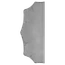 Štít 230 x 93 x 3 mm bez otvorov, zdobený, obojstranný