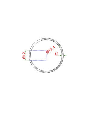 Nerezový stĺp, fr. balkón, bočné kotvenie, 5-dierový, ľavý - slide 2