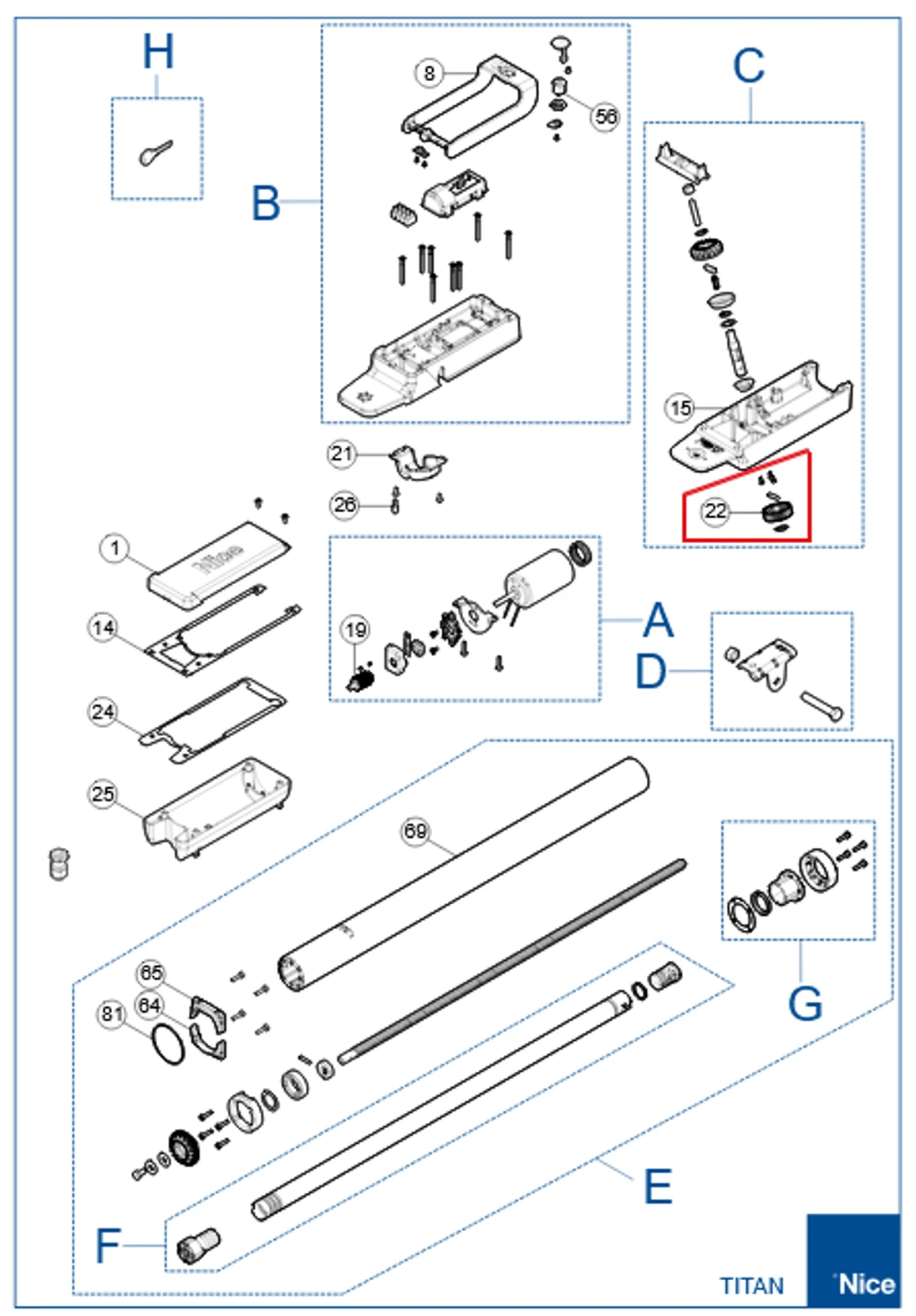 Šnekové koleso Z=33 PD0829A0000 pro TTN3724HS i TTN6024HS
