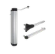 Hydraulický zatvárač s klznou lištou, do 150 kg, Silver