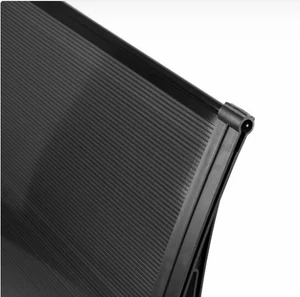 Prístrešok nad vchodové dvere 700 x 1200 mm, čierny - slide 2