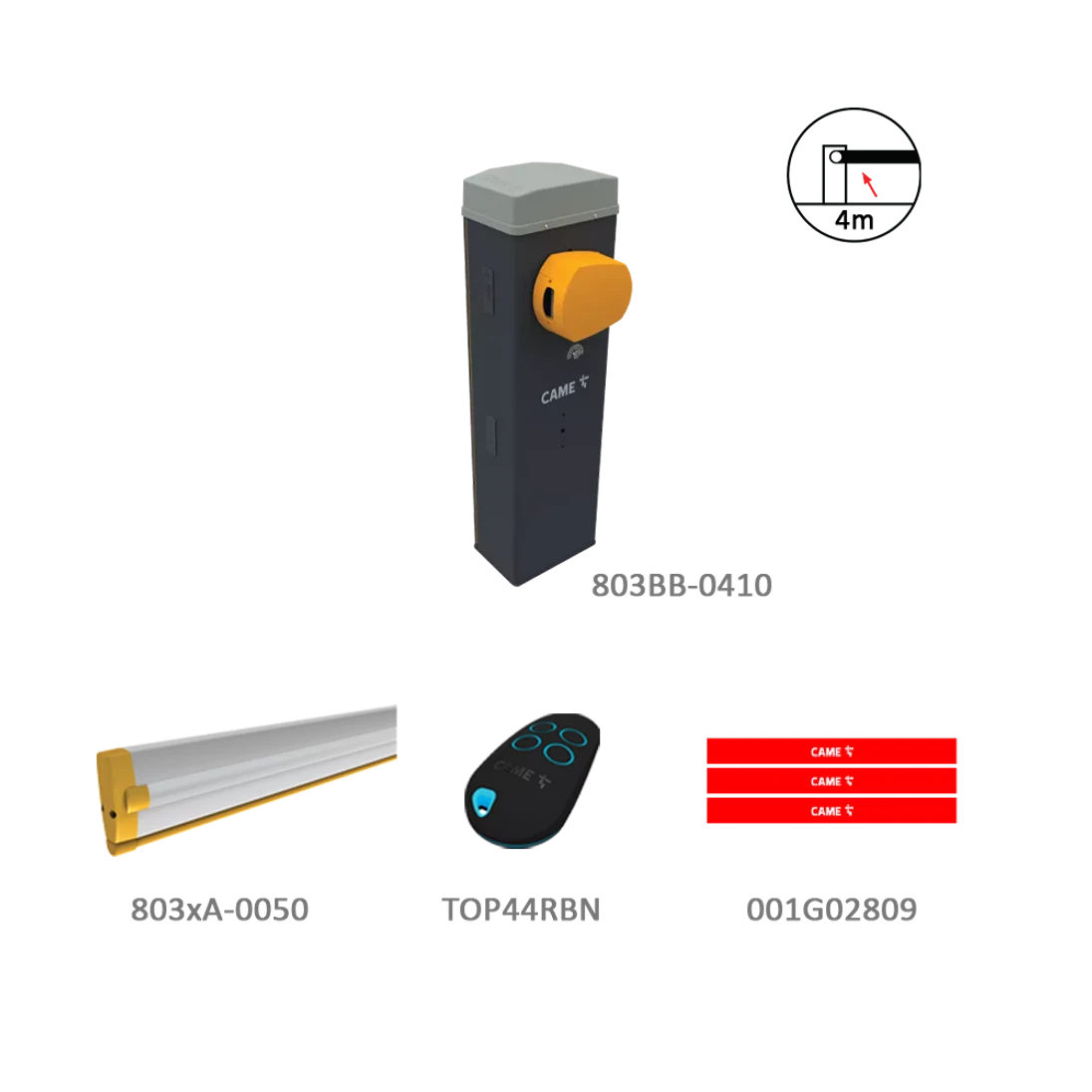 GARD GLS40AGS závora do 4 m, intenzívne používanie, RAL 7024