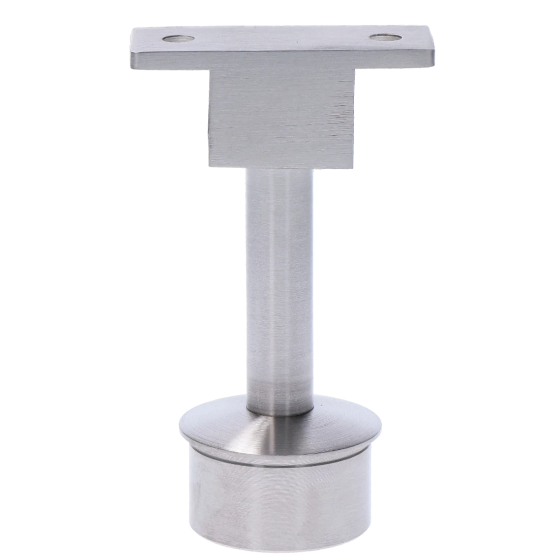 Držiak LED madla pevný, lepený spoj, brúsená nerez AISI 304