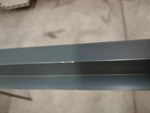 poškozený profil na výplň 108x16x6000mm, materiál EN AW-6060 T66, přírodní hliník bez povrchové úpravy, cena za KUS - slide 2