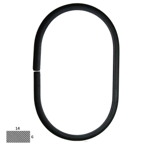 DOPREDAJ ovál 120 x 200 mm, profil 14 x 6 mm - slide 1