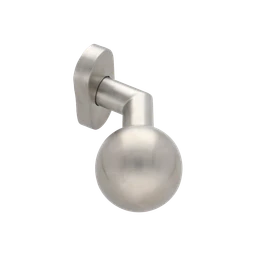 Koule s oválnou rozetou, otočná, levá, broušená nerez AISI304