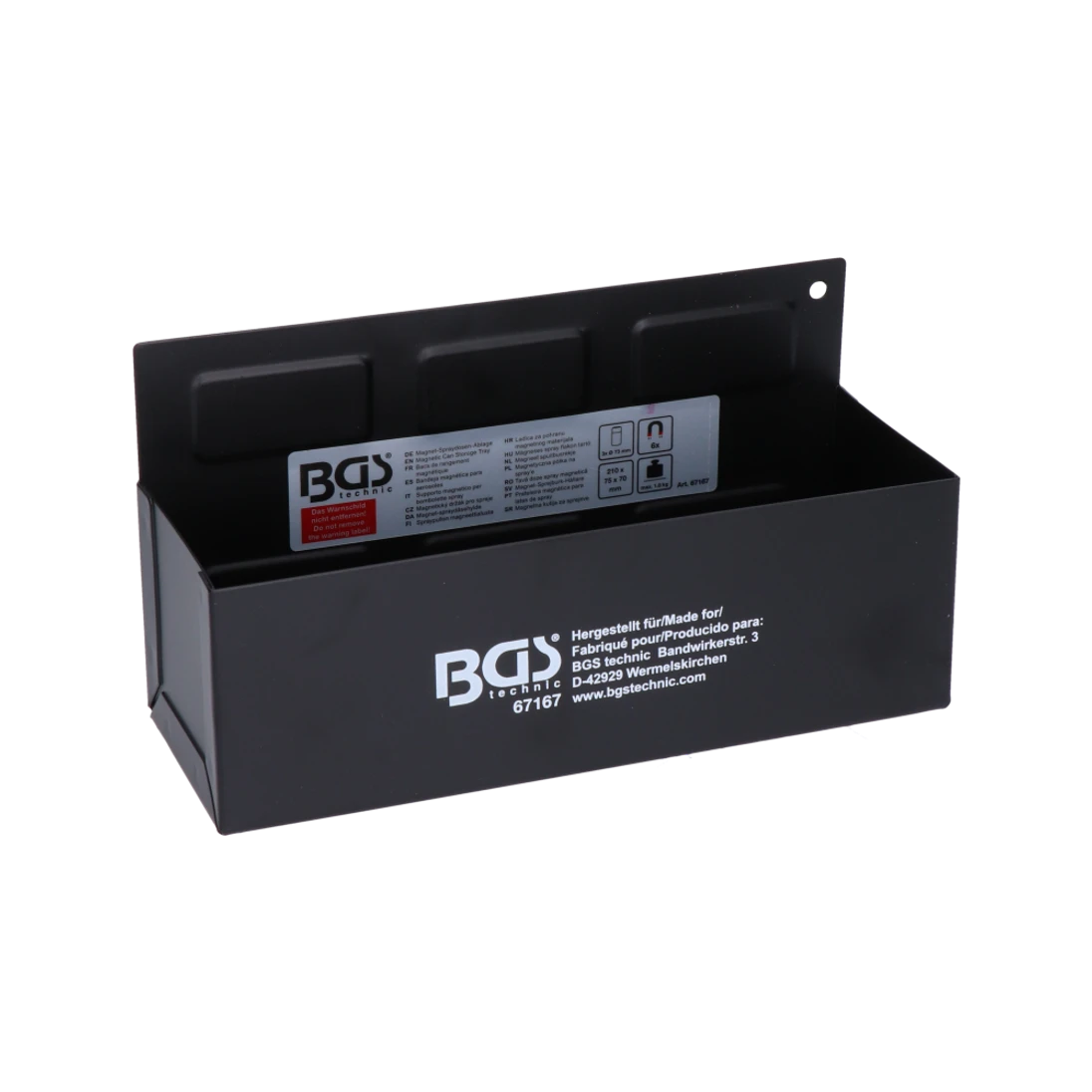 Magnetická polička na spreje, L = 210 mm