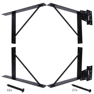 Kování rámové, kompletní set, RAL9005 matný - slide 0