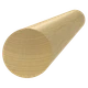 Dřevěný profil ø 42 x 2000 mm, dub, broušený bez nátěru