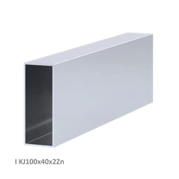 Uzavřený profil 100 x 40 x 2 x 6000 mm, pozink, hladký