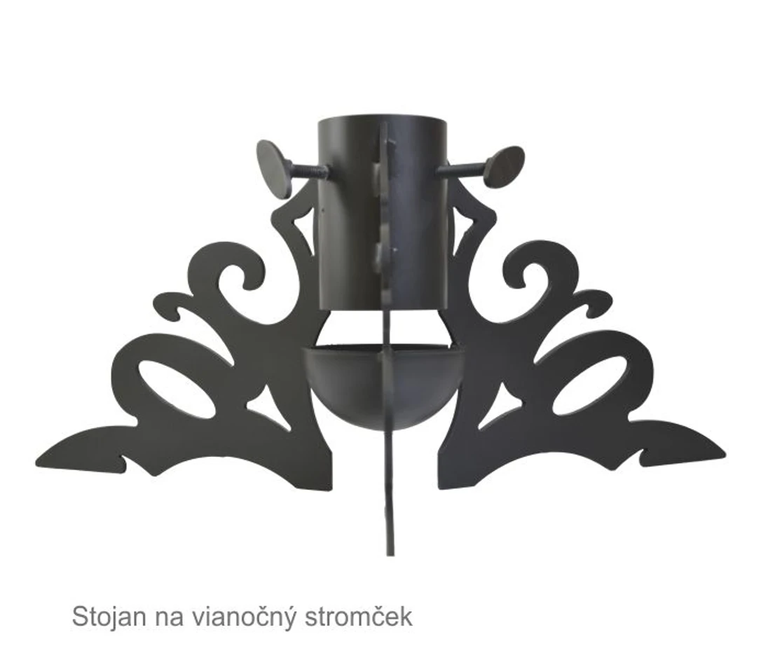 Stojan na vianočný stromček MODERN, čierny